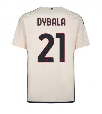Maillot de foot AS Roma Paulo Dybala #21 Extérieur 2023-24 Manches Courte